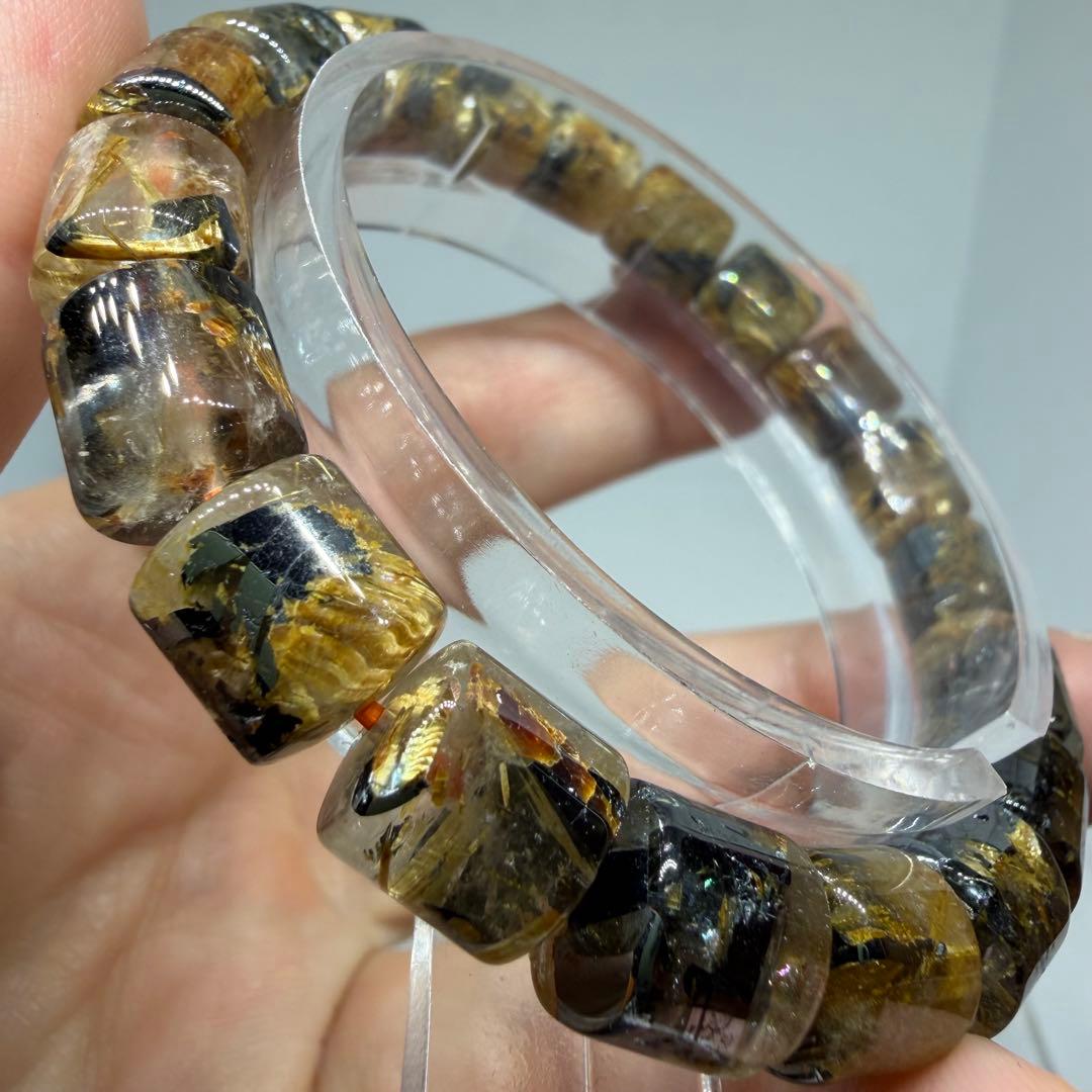 ●太陽放射 ゴールド タイチン ルチル クォーツ usn 勝負運　030●