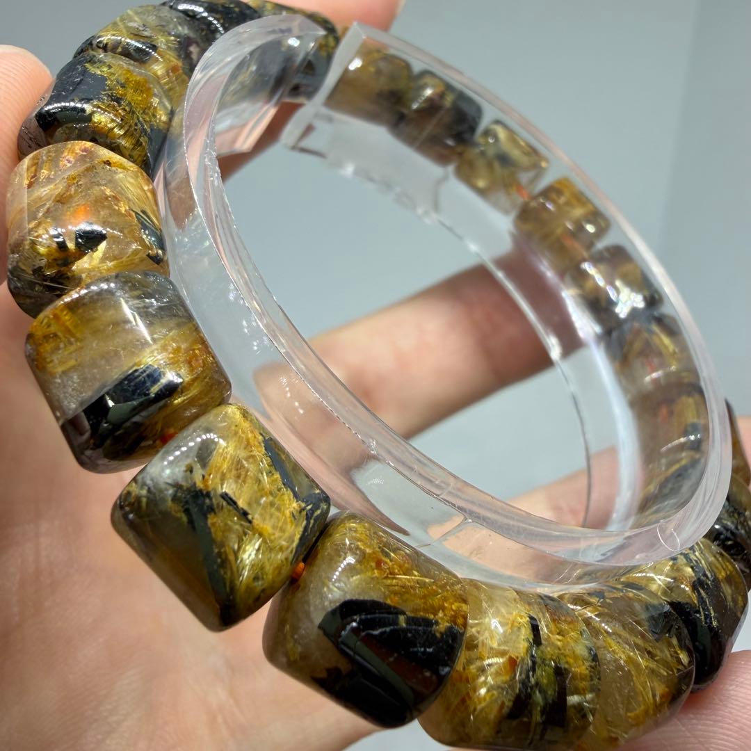 ●太陽放射 ゴールド タイチン ルチル クォーツ usn 勝負運　030●