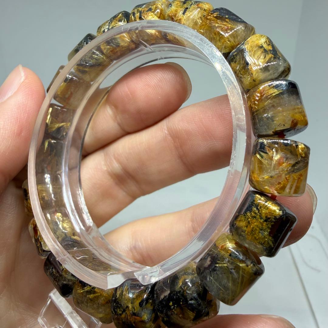 ●太陽放射 ゴールド タイチン ルチル クォーツ usn 勝負運　030●