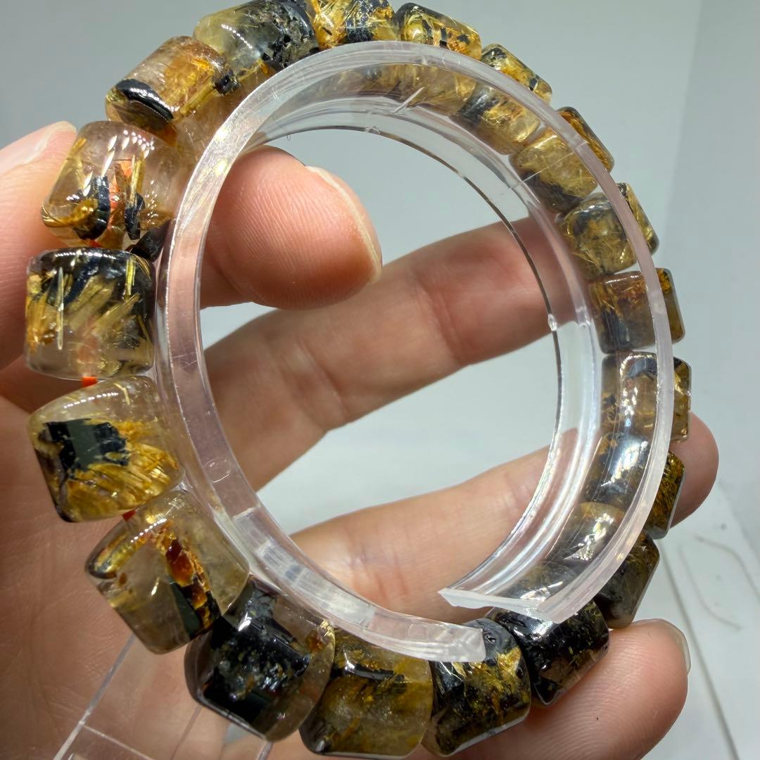 ●太陽放射 ゴールド タイチン ルチル クォーツ usn 勝負運　030●