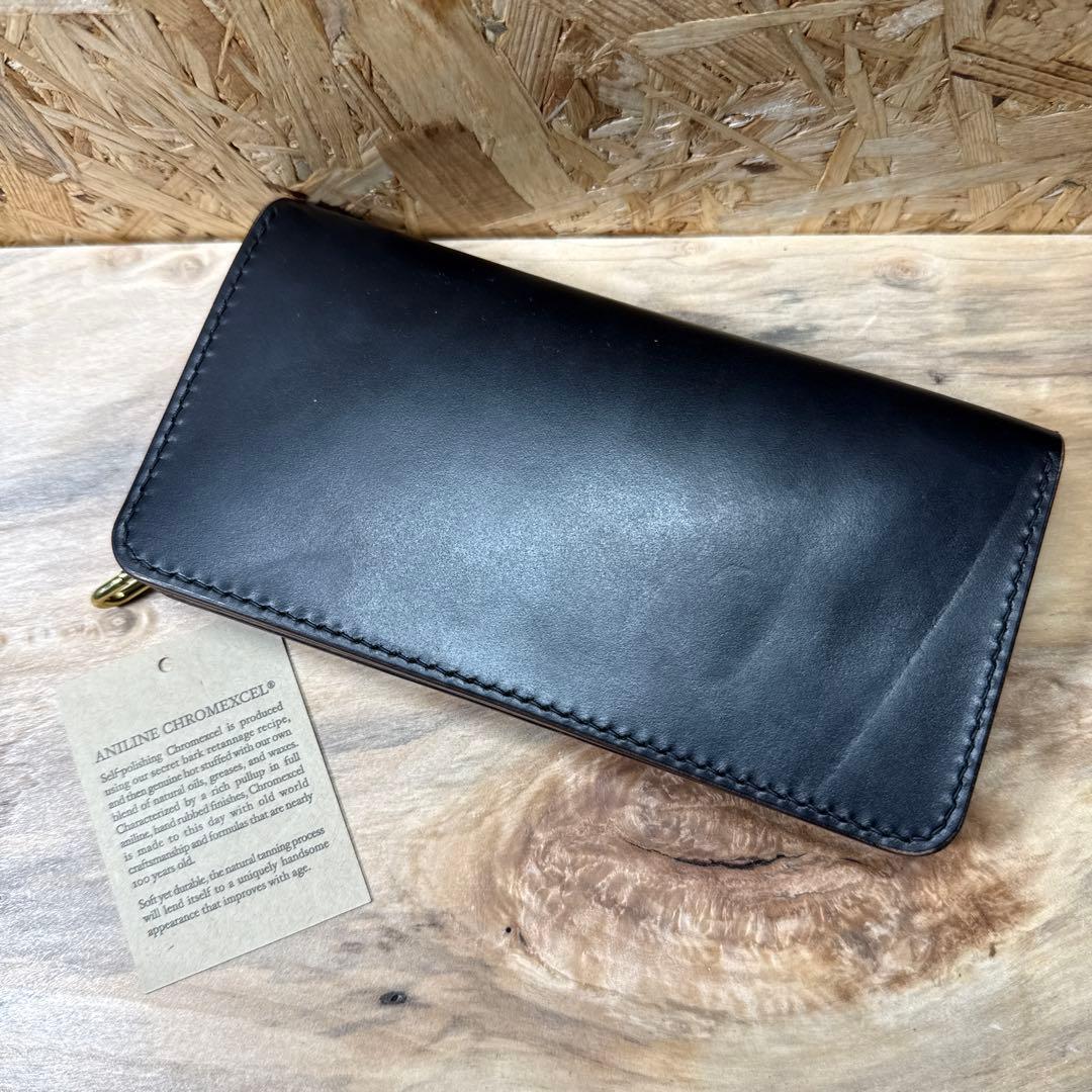 ホーウィン社 クロムエクセル 180 トラッカーウォレット タロンジッパー 茶芯