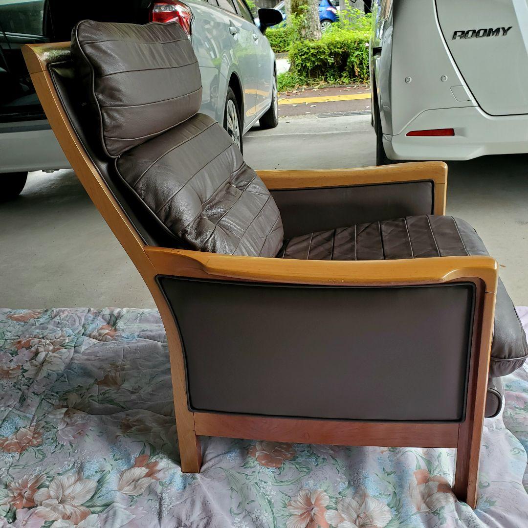 ② maruni マルニ木工 レマン 本革 一人掛けソファ イージーチェア