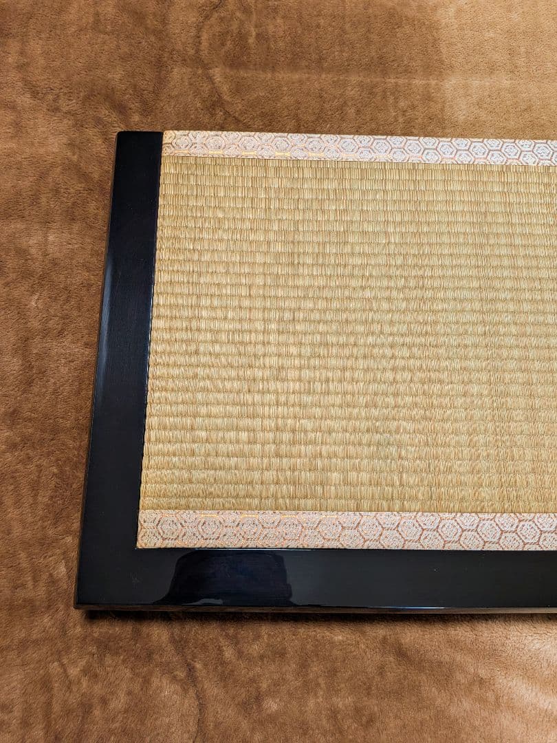 【良品】東玉謹製 五月人形用飾り台 屏風セット(毛氈付属)