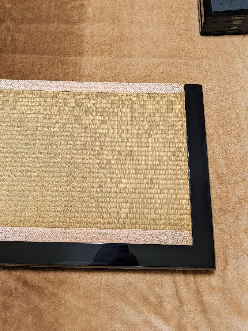 【良品】東玉謹製 五月人形用飾り台 屏風セット(毛氈付属)