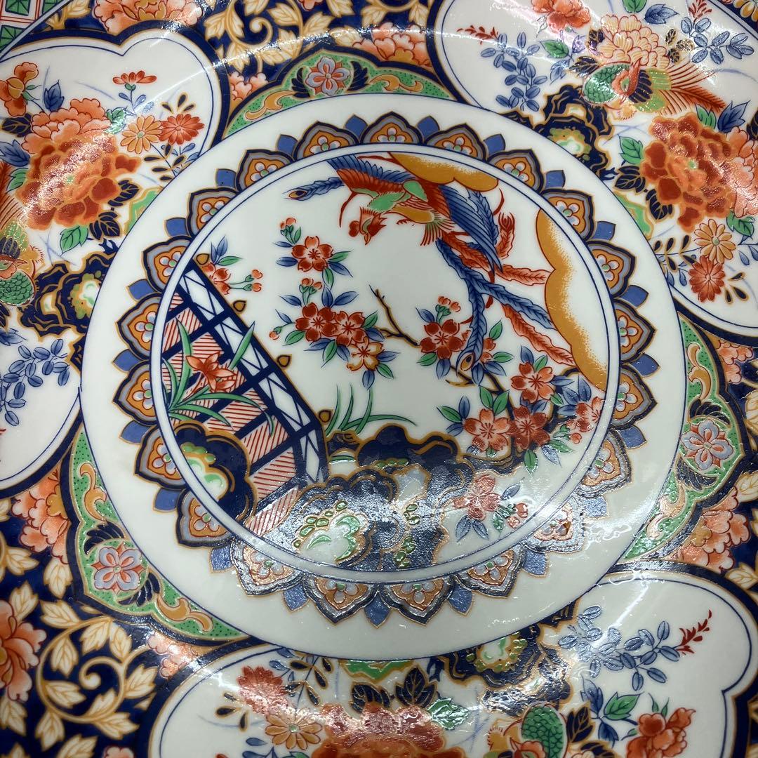 E-1 昭和レトロ 有田焼 大喜陶苑 古伊万里様式 盛皿 小皿 6点セット 金彩