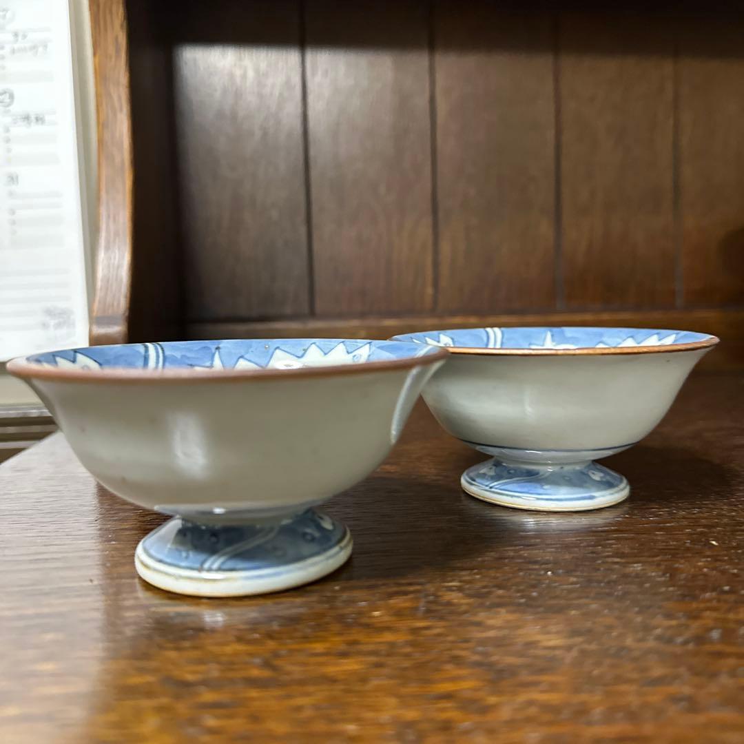 佐藤走波(五代. 64歳)染錦、波に千鳥文、3枚セット