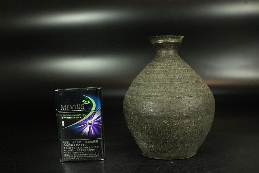 新羅 土器 櫛目 徳利 韓国 李朝(K-YC673)