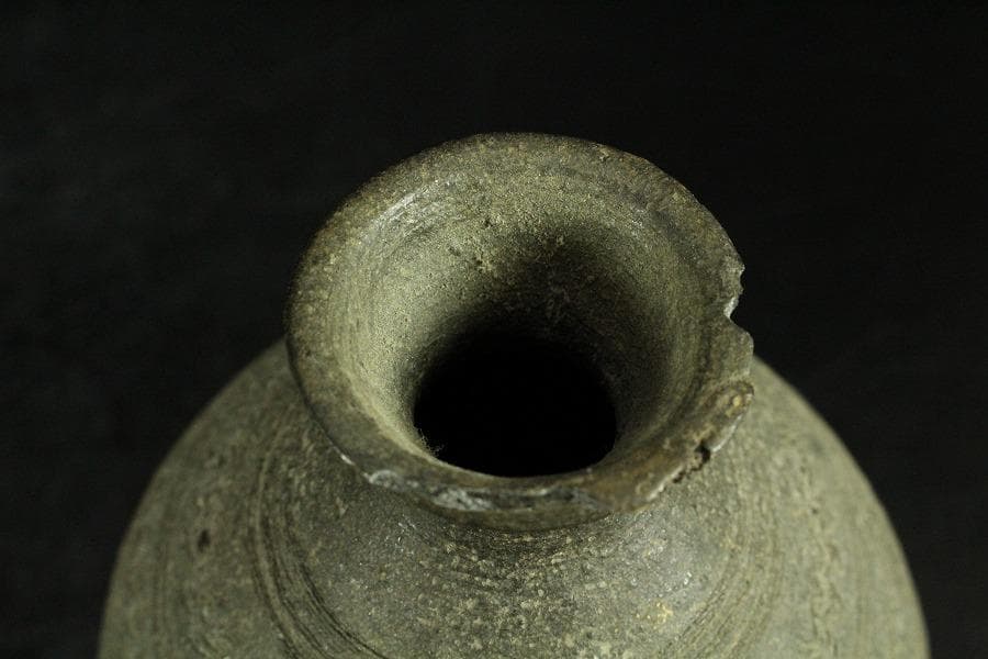 新羅 土器 櫛目 徳利 韓国 李朝(K-YC673)