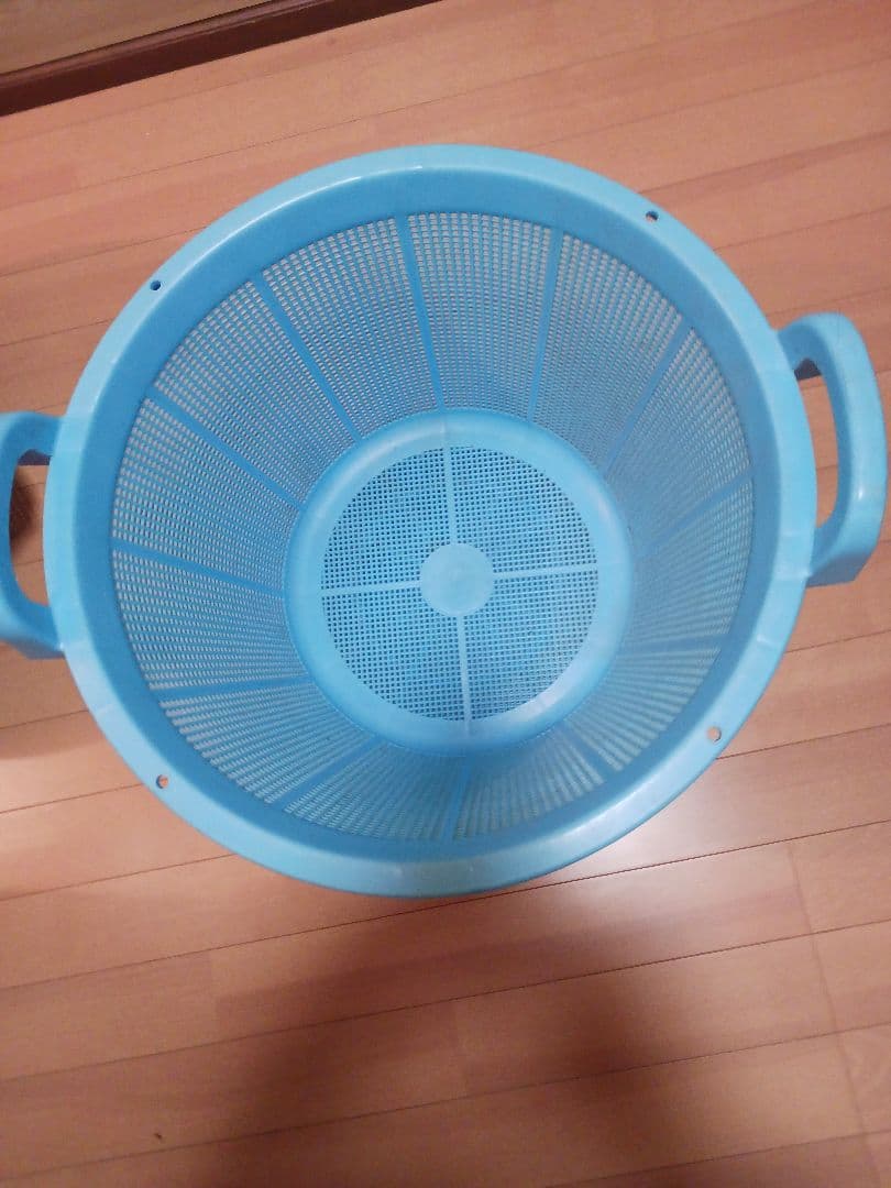 昭和レトロプラスチック特大大ザル2点取って付き