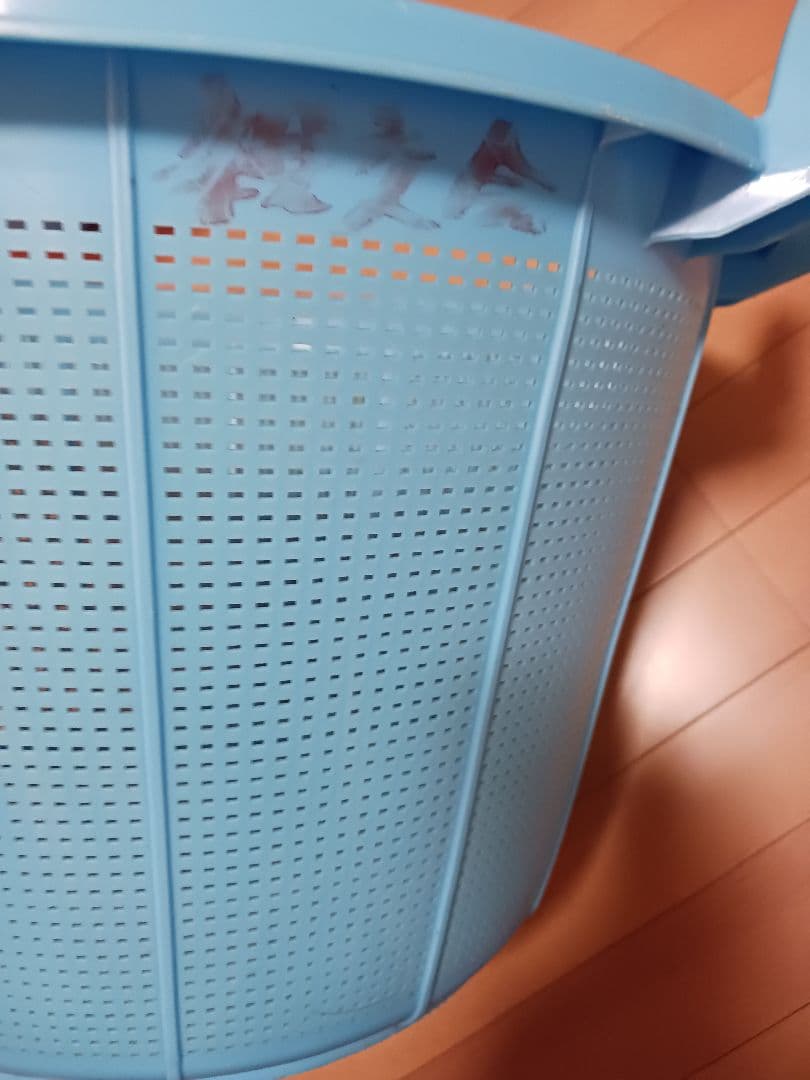 昭和レトロプラスチック特大大ザル2点取って付き