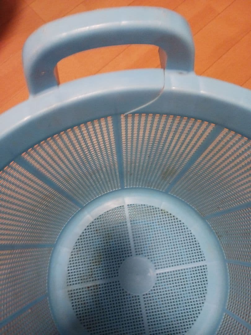 昭和レトロプラスチック特大大ザル2点取って付き