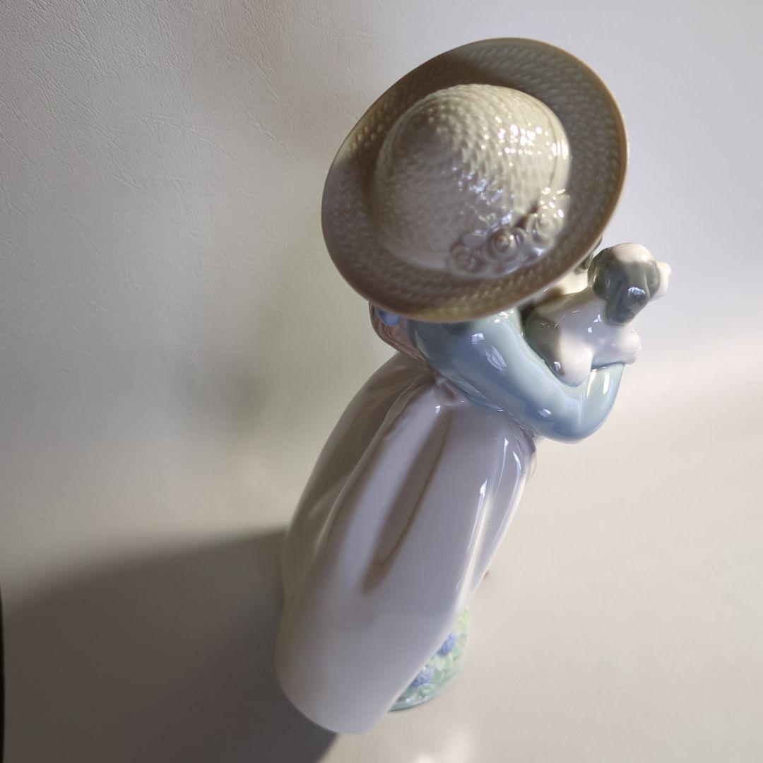 リヤドロ人形　NAO　犬と少女