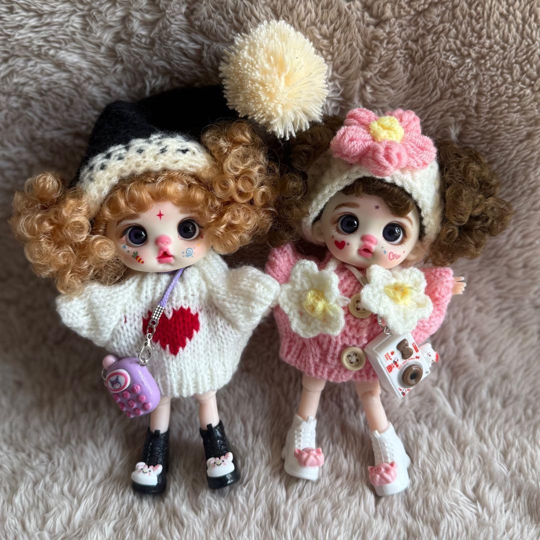 ★新品★リボーンドール bjdドール お茶目な推し活ミニドール♡2セット15cm