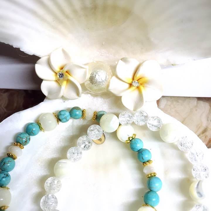 シェルアクセサリーケース付き  ウエディング ブレス