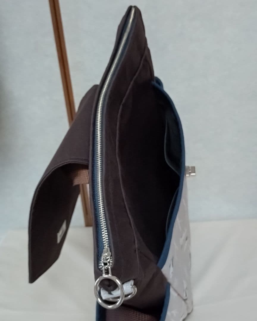 ショルダーリュック　2　ハンドメイド　シマエナガ　リュック　ショルダーバッグ