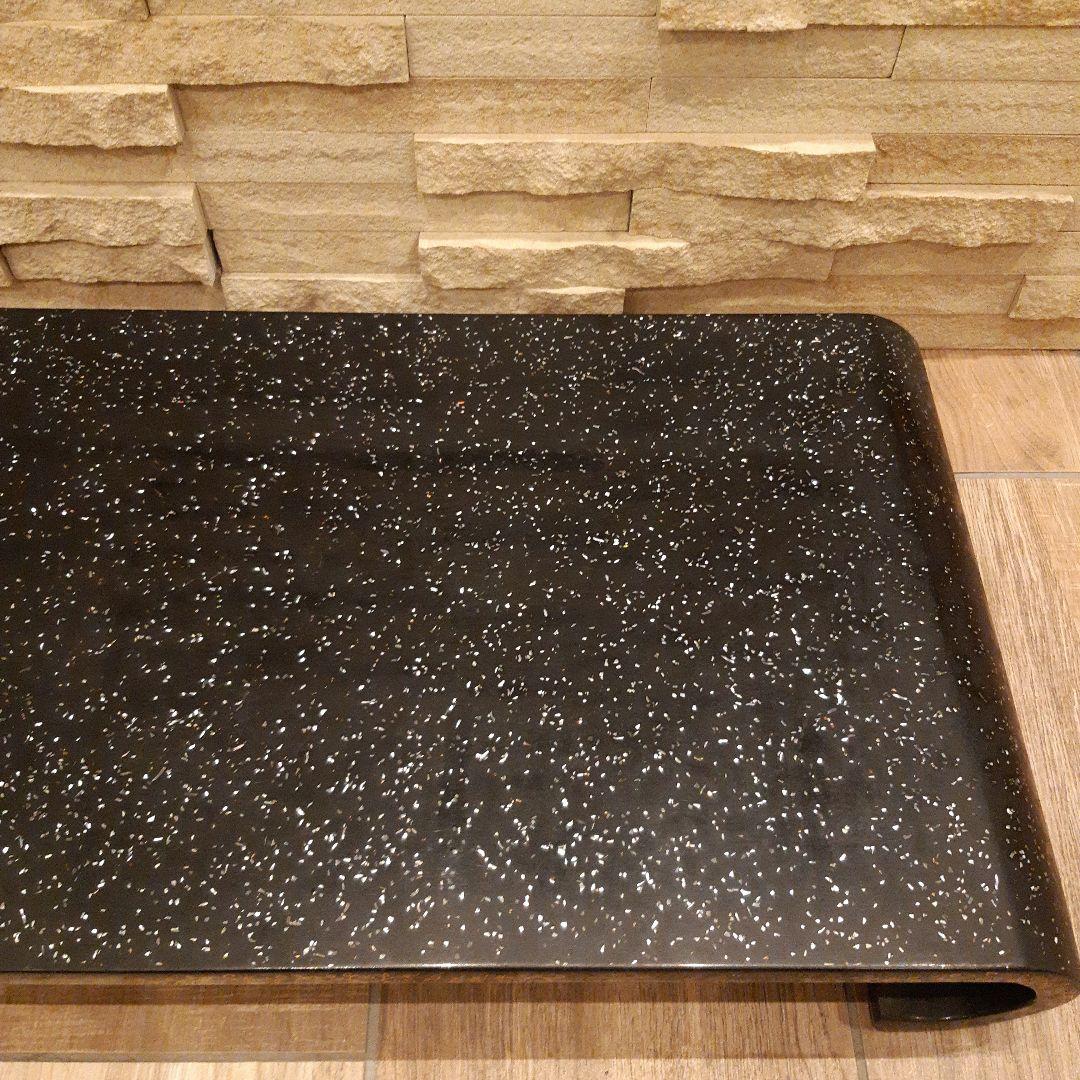 漆塗り木製蒔絵　高級花台　骨董昭和ヴィンテージ