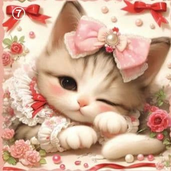 ハンドメイド　オーダー受付ページ　♡ねこちゃん　パネル♡　⑦