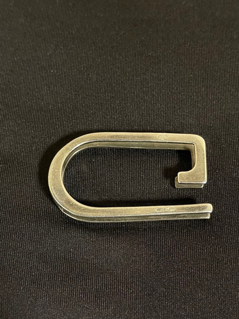 正規品グッチ マネークリップ Gモチーフシルバー925／23g 札挟み メンズ
