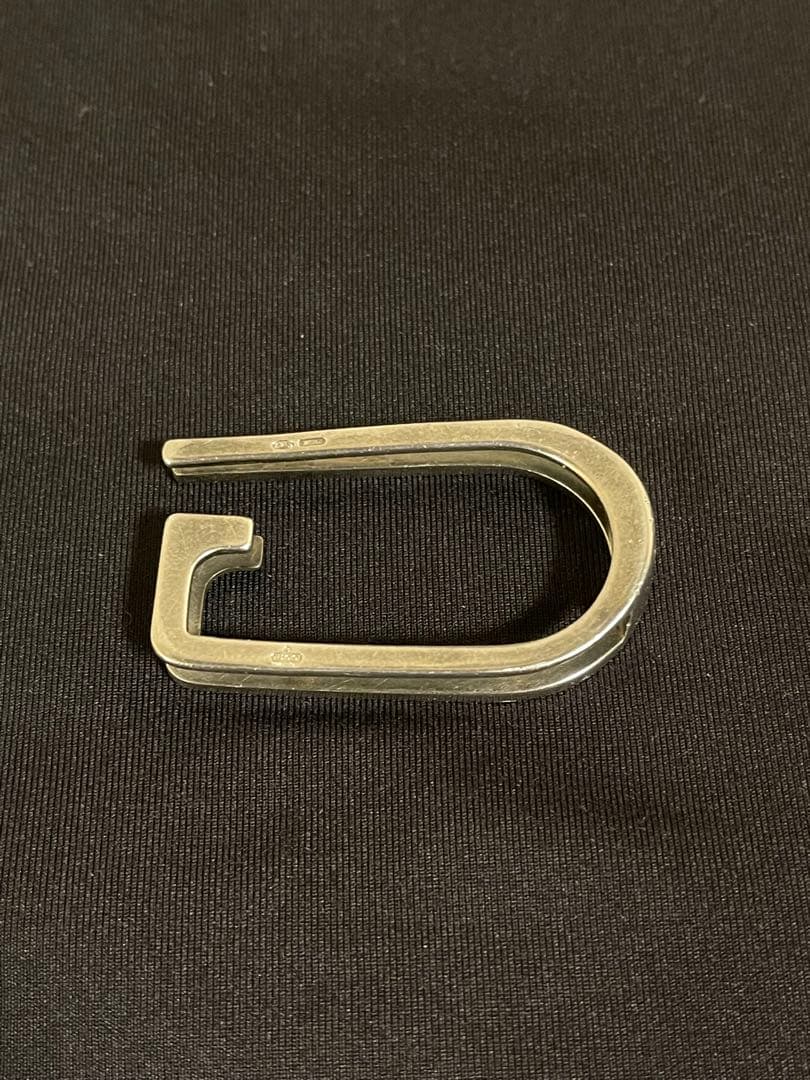 正規品グッチ マネークリップ Gモチーフシルバー925／23g 札挟み メンズ