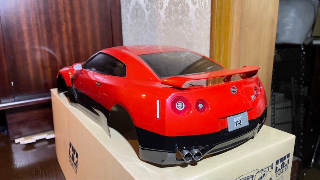 タミヤ 1/10 ボディ ラジコン GT-R R35 マフラー　特注