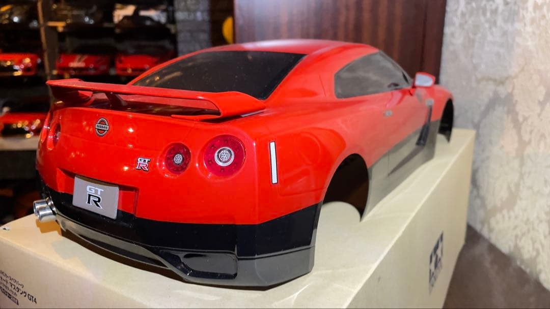 タミヤ 1/10 ボディ ラジコン GT-R R35 マフラー　特注