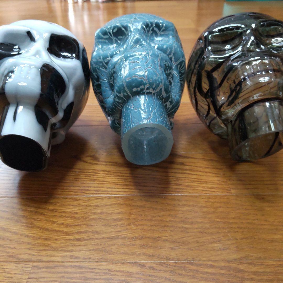 ハロウィン ドクロ 置物 ガラス製 3個セット 希少品 国内発送 入手困難