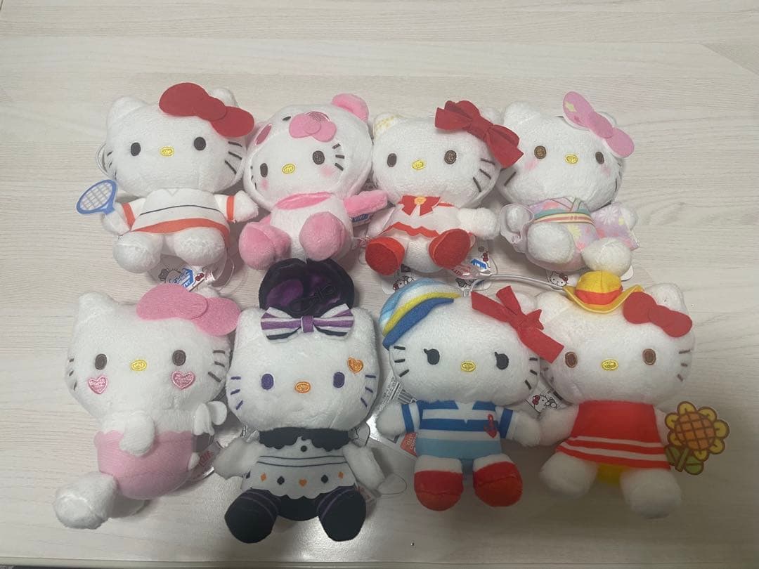 ハローキティ 50＋1 マスコット　ぬいぐるみ 15体セット　まとめ売り