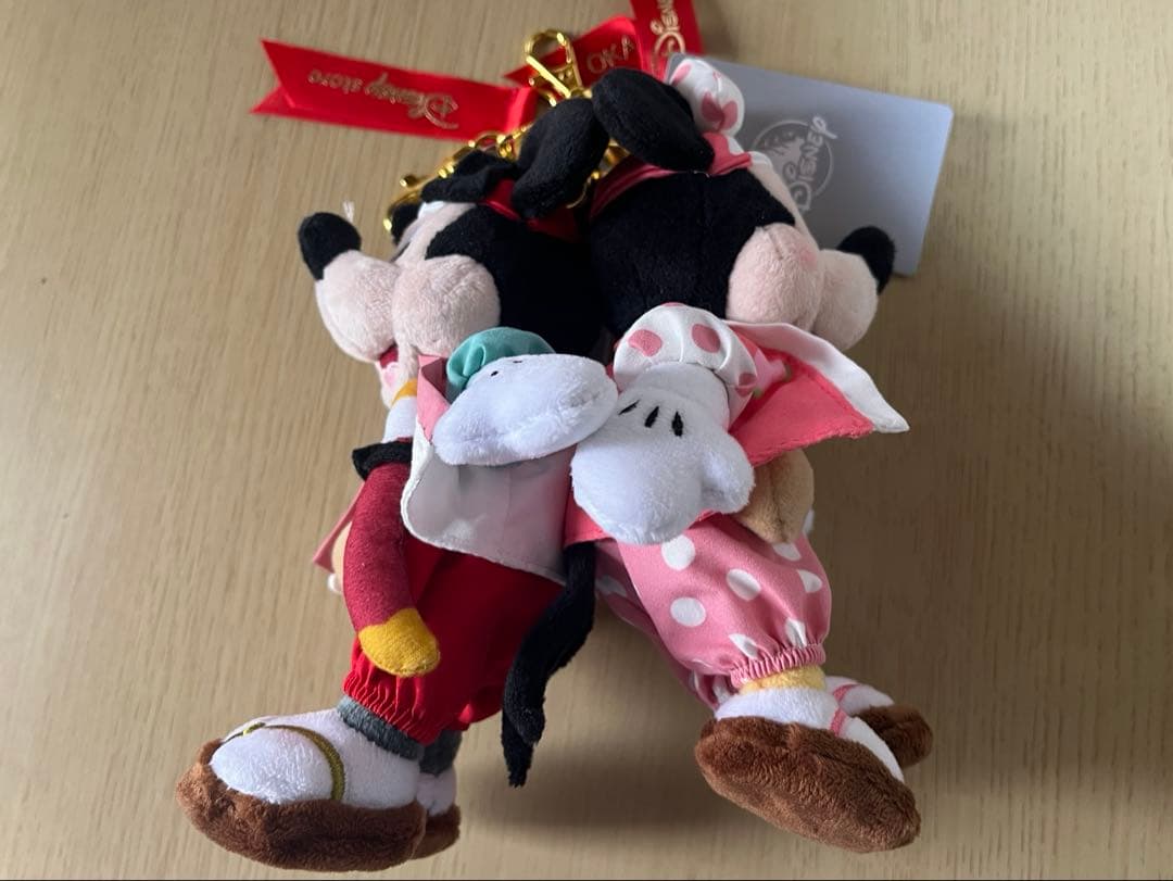 ぬいぐるみキーホルダー　桃太郎　ディズニーストア　岡山限定　ミッキー&ミニー