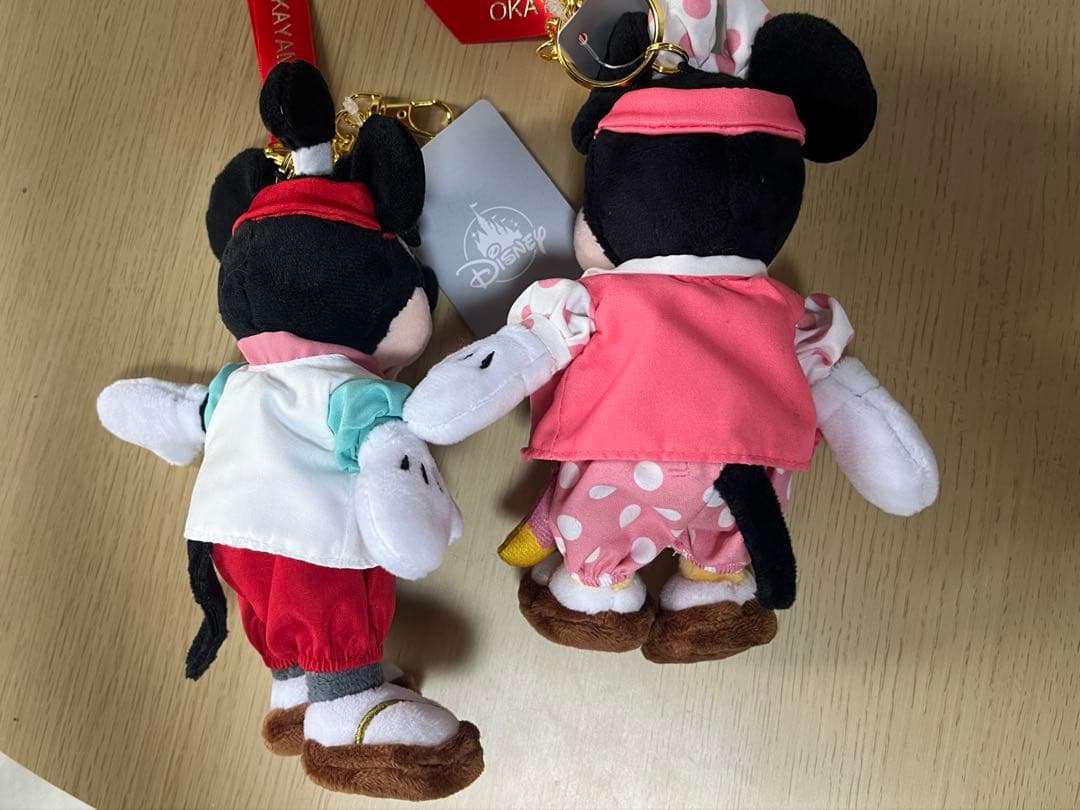 ぬいぐるみキーホルダー　桃太郎　ディズニーストア　岡山限定　ミッキー&ミニー