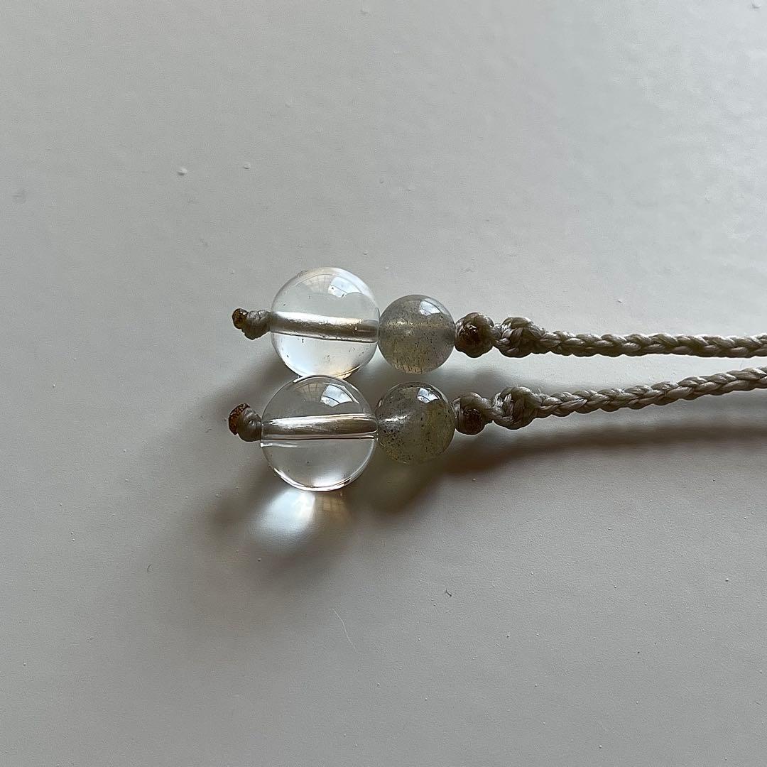 ヒマラヤ水晶 ガネッシュヒマール ＊ マクラメペンダント ネックレス 62