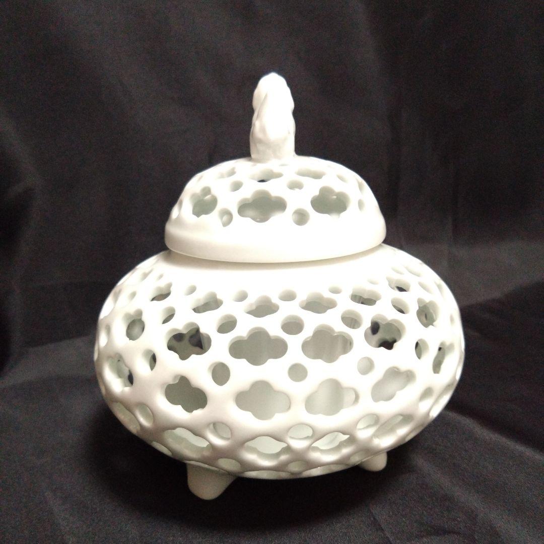 新品 鍋島焼 虎山窯 香炉　インテリア置物　お祝い