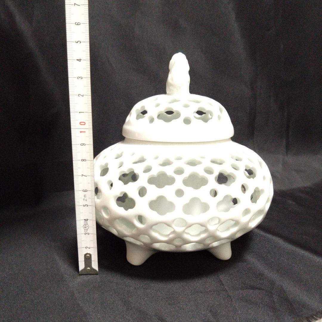 新品 鍋島焼 虎山窯 香炉　インテリア置物　お祝い