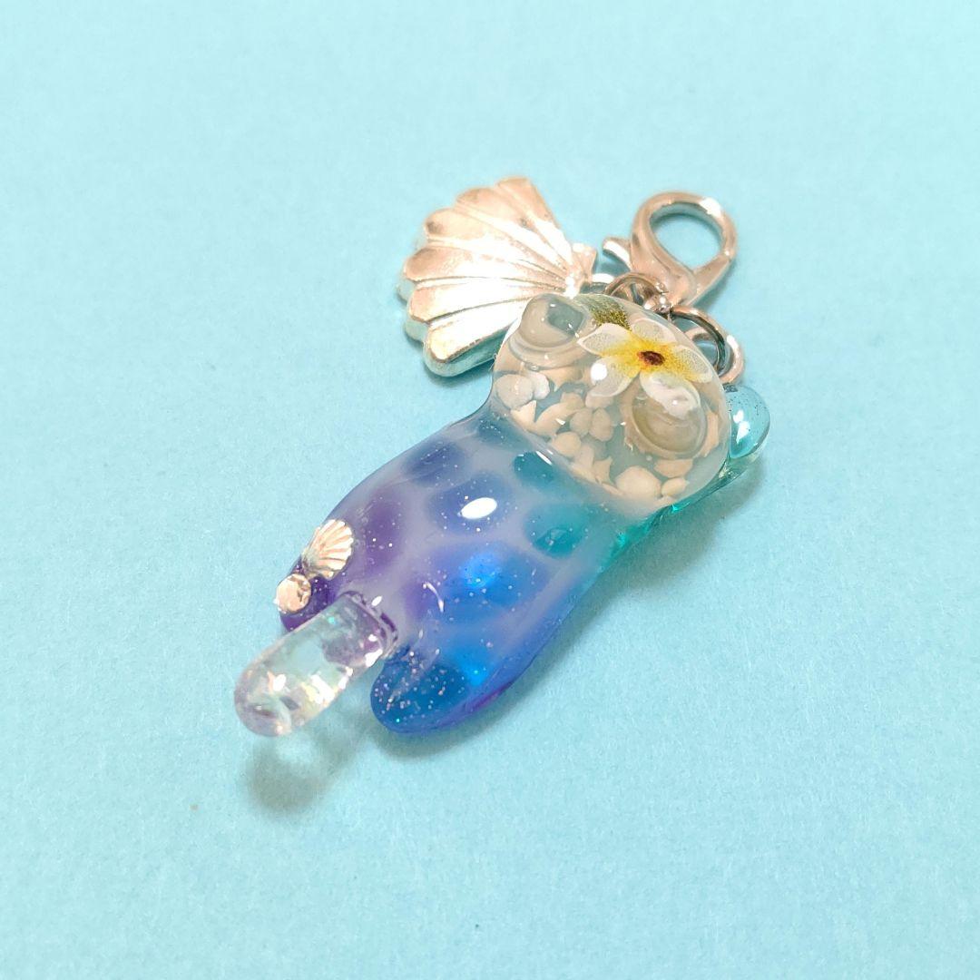 専用商品K-10116 スライディング猫チャーム(海)