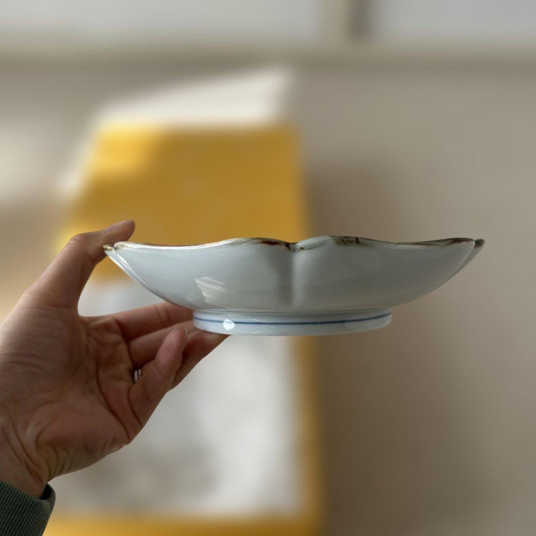 【箱入り新品未使用/うちる別注】和皿　磁器　染付　有田焼　伊万里焼　2枚セット