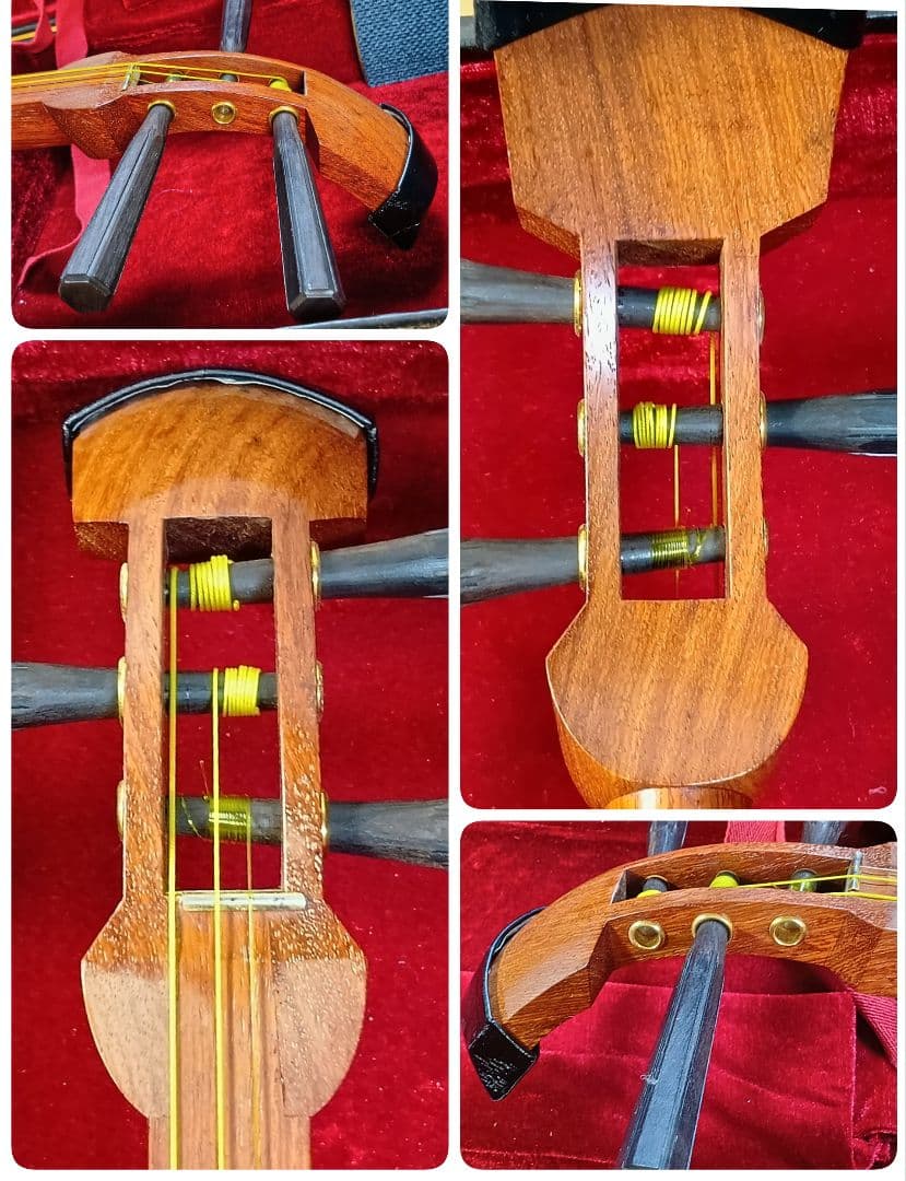 三味線 本体 ケース・撥・附属品付 天然素材 御三絃 地唄 長唄 お稽古用 入門