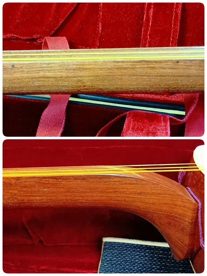 三味線 本体 ケース・撥・附属品付 天然素材 御三絃 地唄 長唄 お稽古用 入門