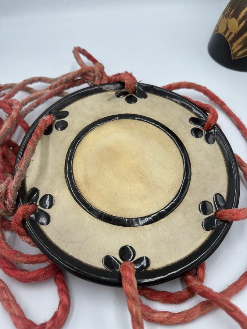 最高級　古作　望月流　古作小鼓　鉋目あり　純金 金蒔絵