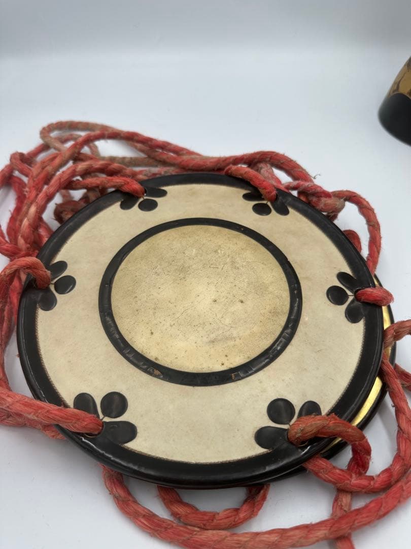 最高級　古作　望月流　古作小鼓　鉋目あり　純金 金蒔絵