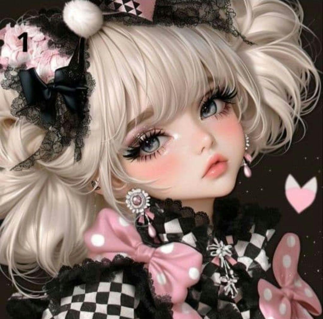 少数限定パネル ①　かわいい女の子パネル生地　　ハンドメイド