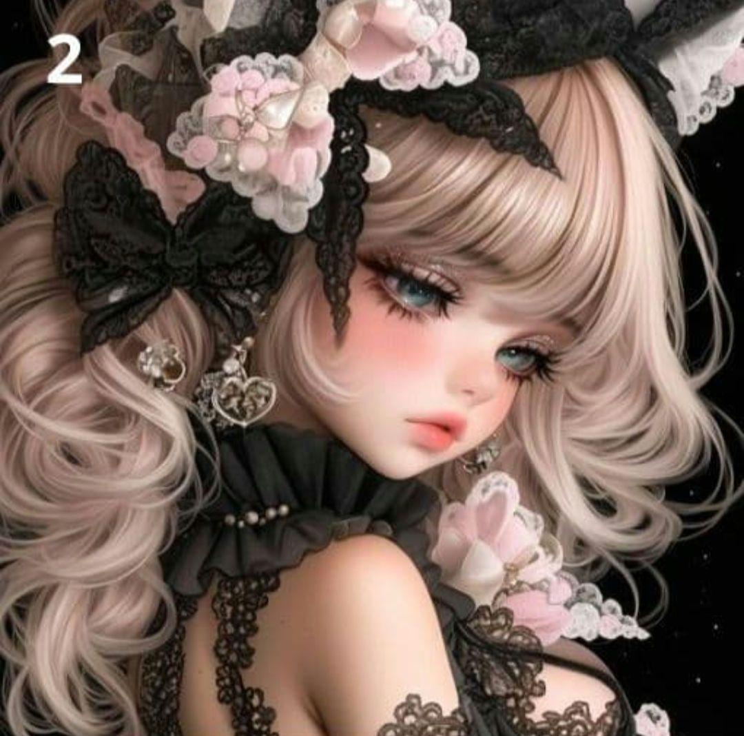 少数限定パネル ①　かわいい女の子パネル生地　　ハンドメイド