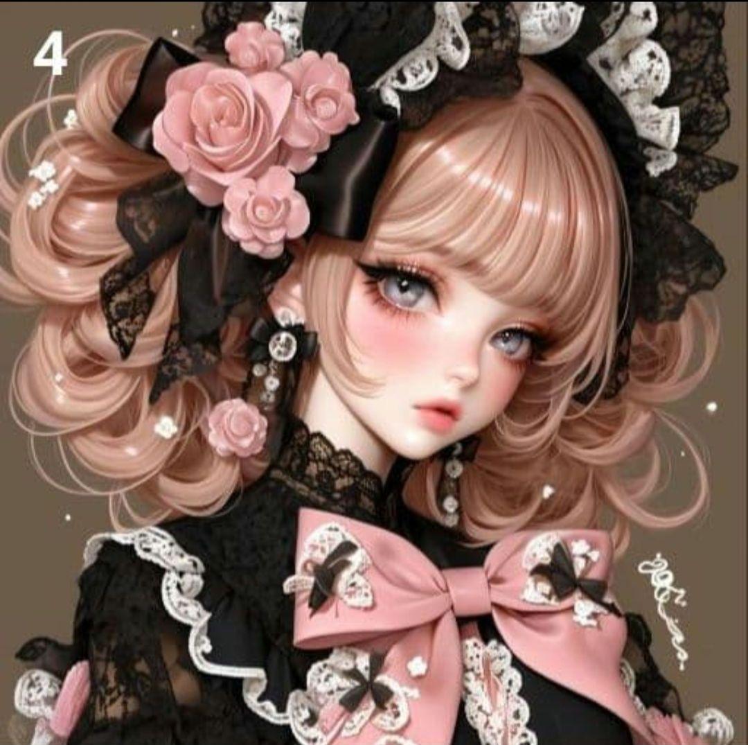 少数限定パネル ①　かわいい女の子パネル生地　　ハンドメイド