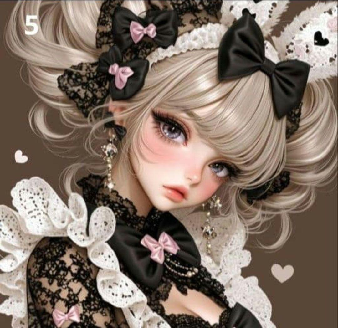 少数限定パネル ①　かわいい女の子パネル生地　　ハンドメイド