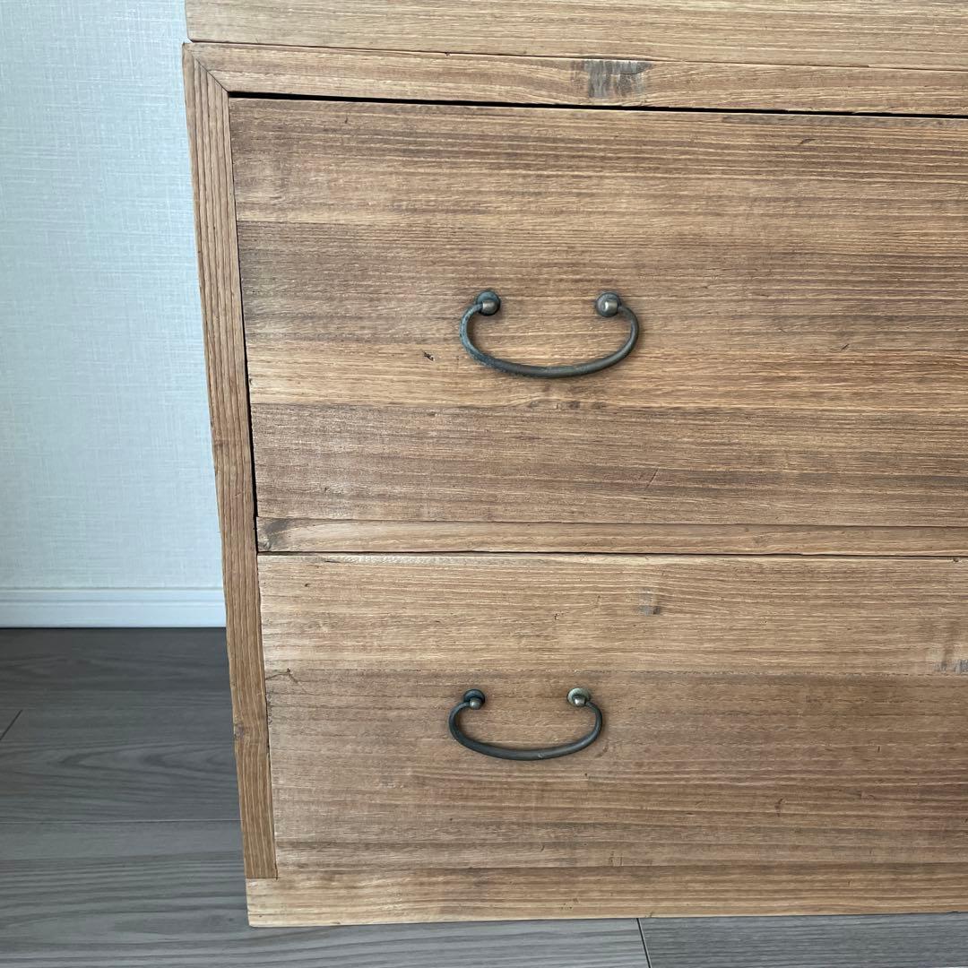 45.46)桐箪笥　アンティーク　チェスト　テレビ台　和箪笥　着物