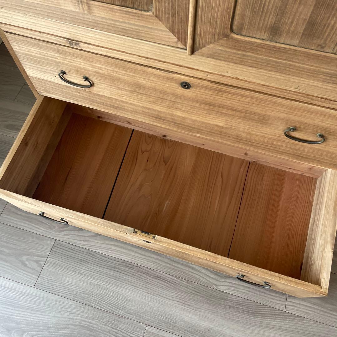 45.46)桐箪笥　アンティーク　チェスト　テレビ台　和箪笥　着物