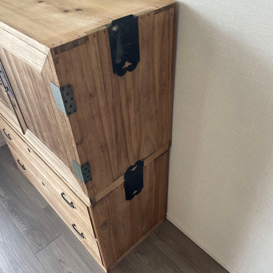 45.46)桐箪笥　アンティーク　チェスト　テレビ台　和箪笥　着物