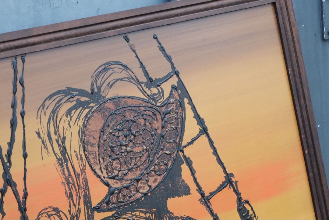 希少1960-70s ミッドセンチュリー コンキスタドール レリーフアート