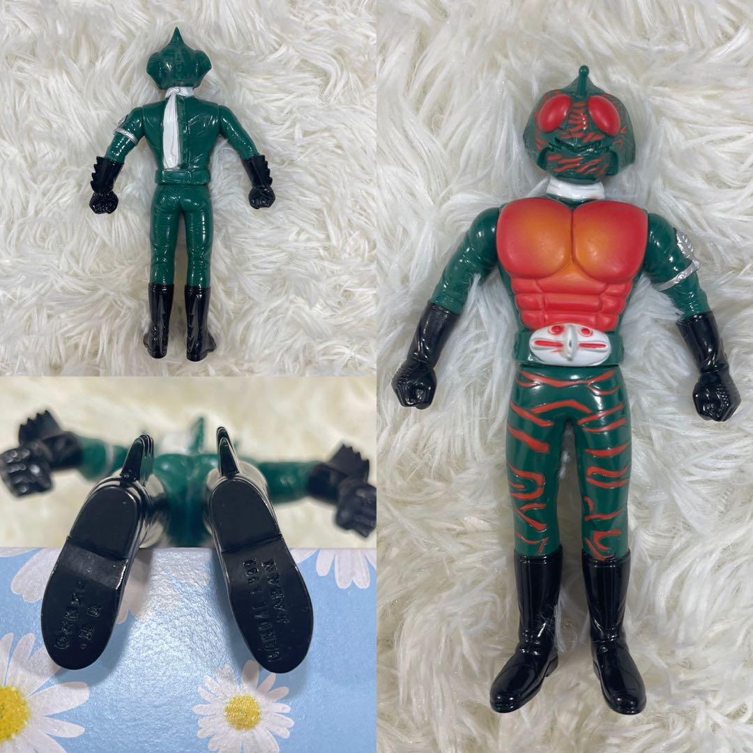 当時物仮面ライダーBLACK & アマゾン ソフビ 2体セット バンダイ 日本製