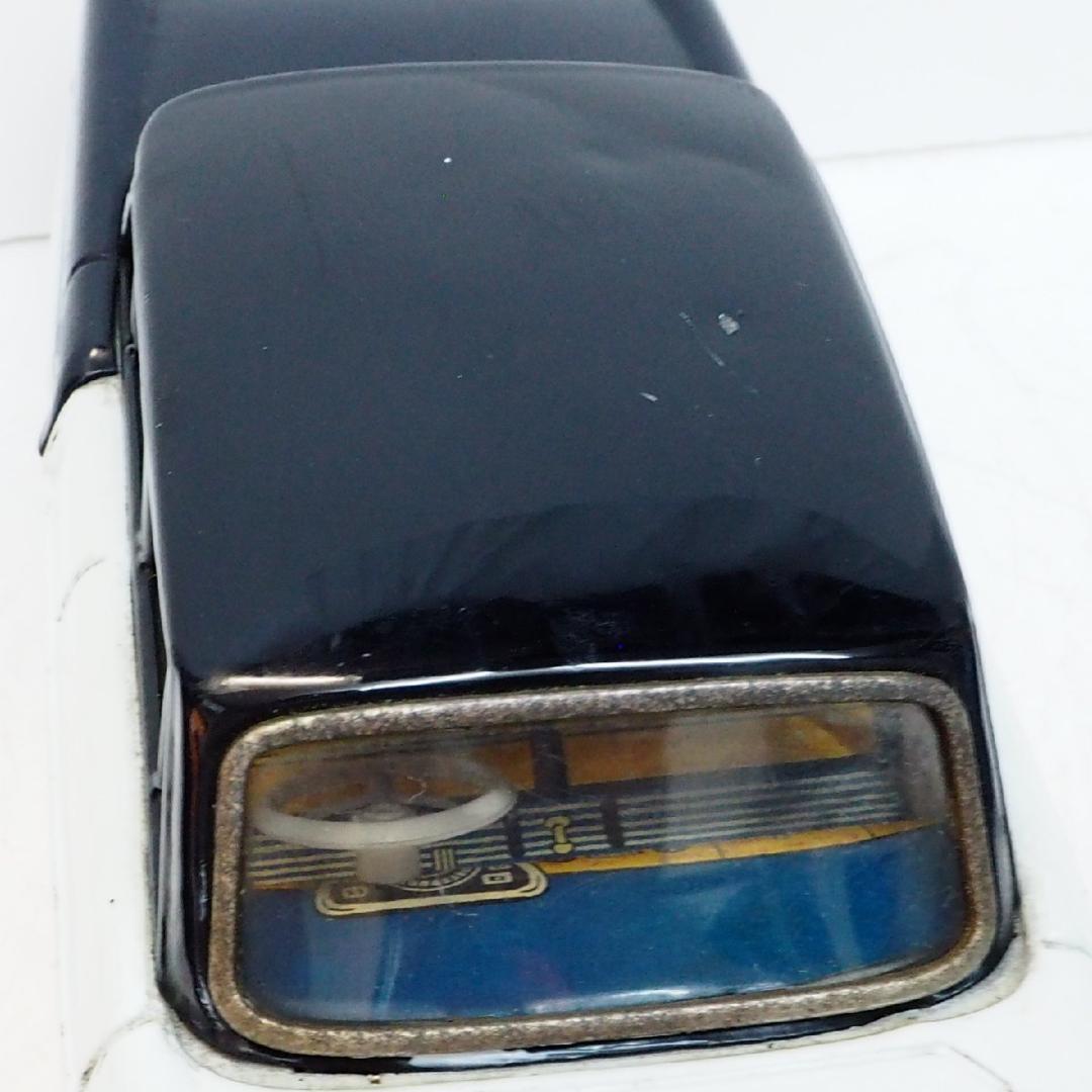 萬代屋【MGマグネット マークⅢセダン水色/紺】ブリキtin toy car箱無