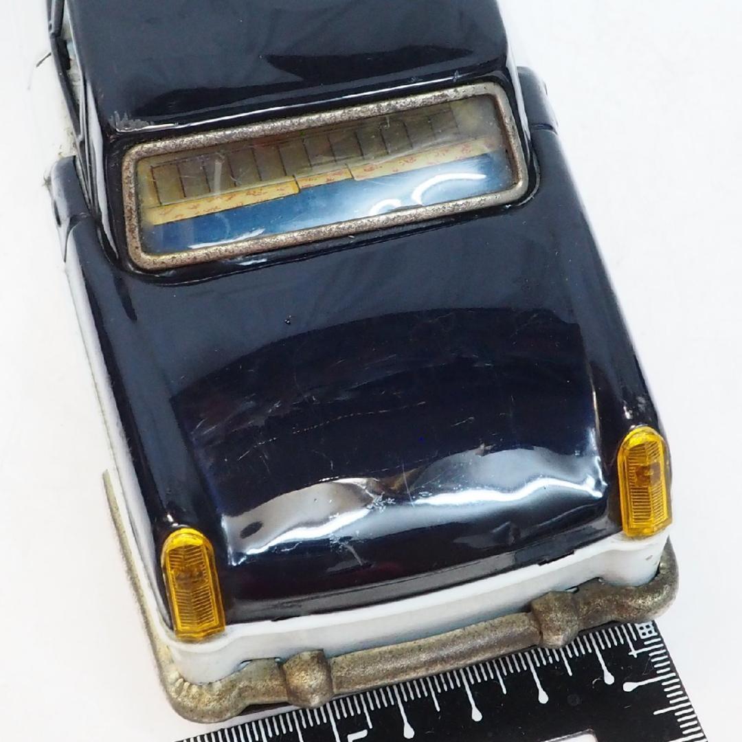 萬代屋【MGマグネット マークⅢセダン水色/紺】ブリキtin toy car箱無