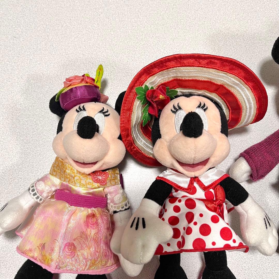 ディズニー ミニーのスタイルスタジオ 春夏秋冬 ぬいぐるみバッジ 4体セット
